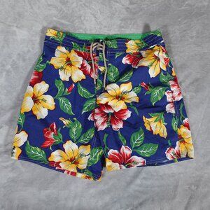 Polo Ralph Lauren Hawaiian Board Shorts Mens 32 7” Tropical Beach Swim